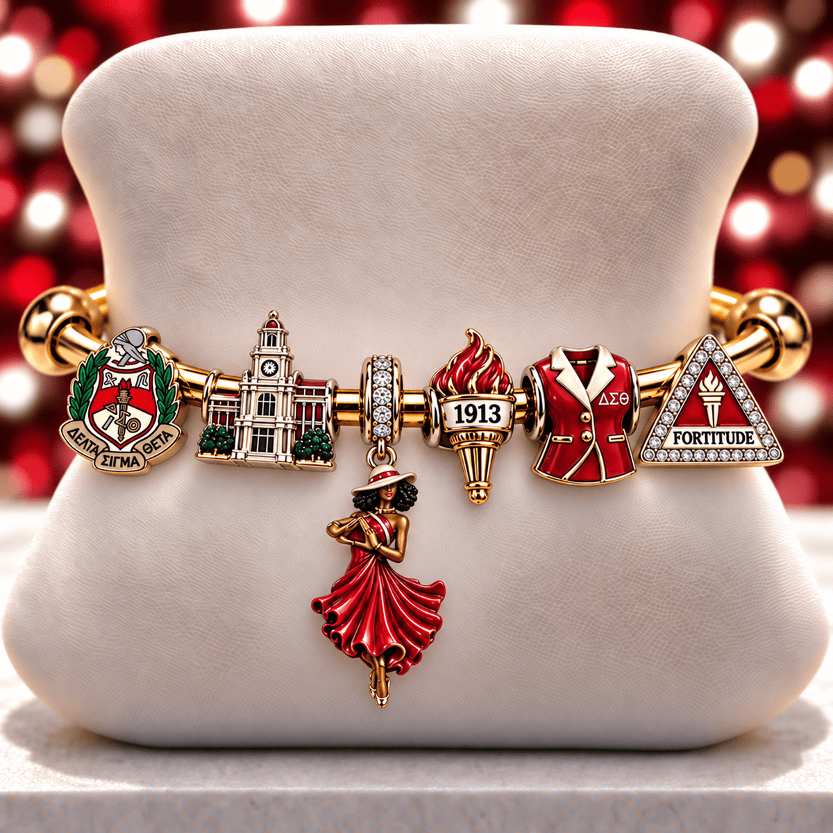 DST Silver Charm Bracelet Set NTVA