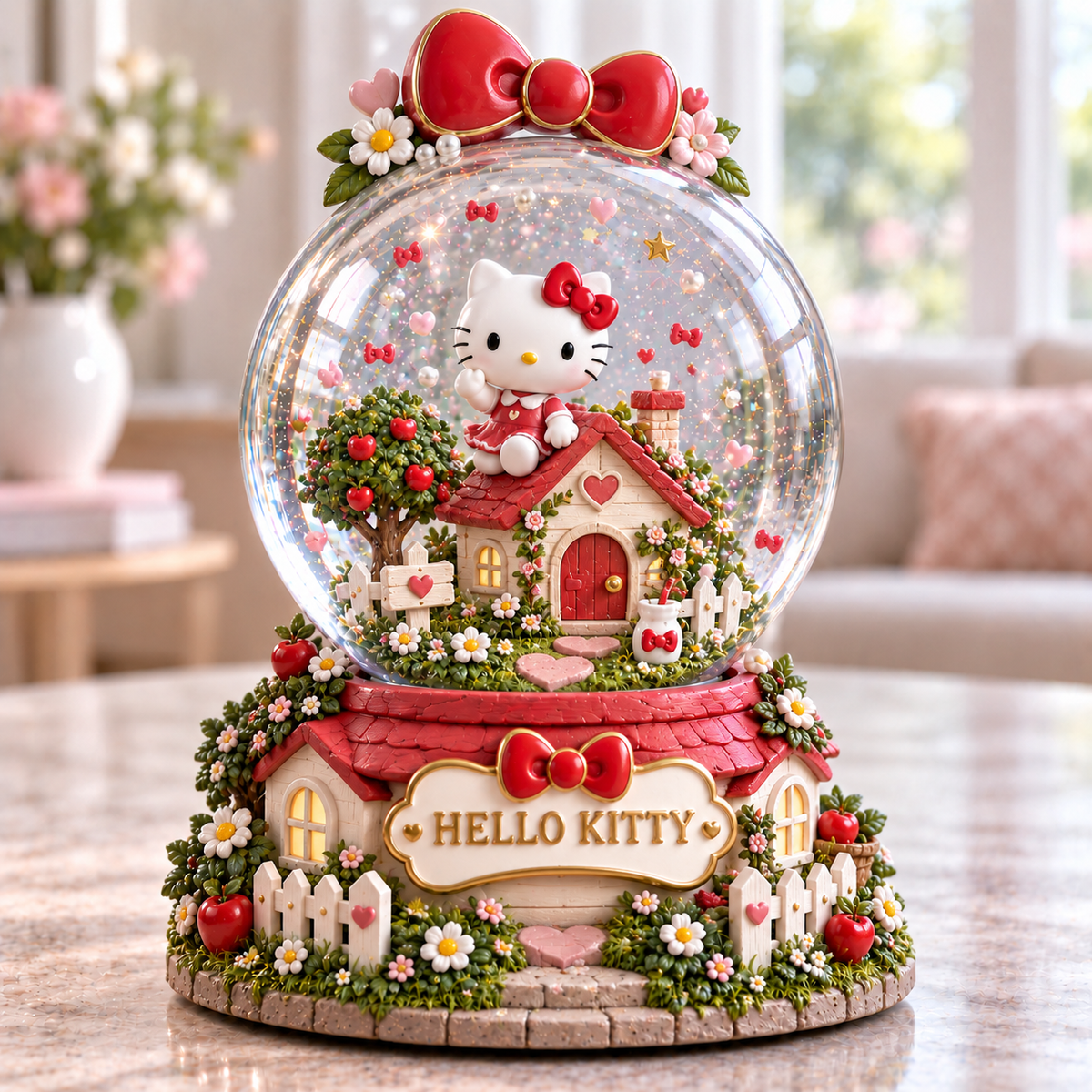 HLKT Premium Sculpted Collector Water Globe NTNA