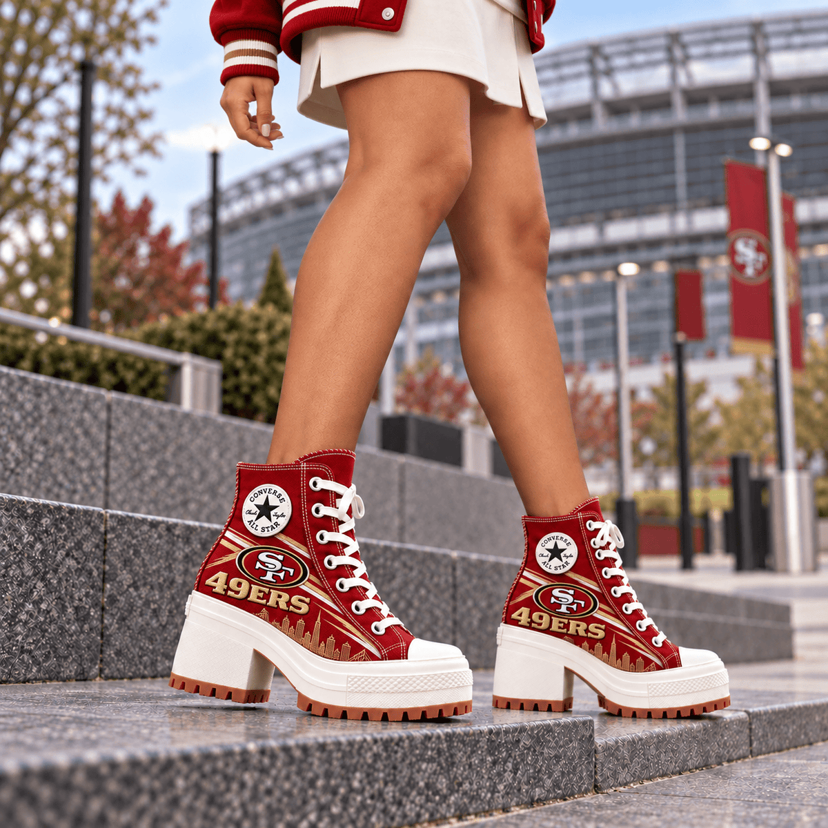 PREMIUM SF49 Heeled High-Top Sneakers TMH