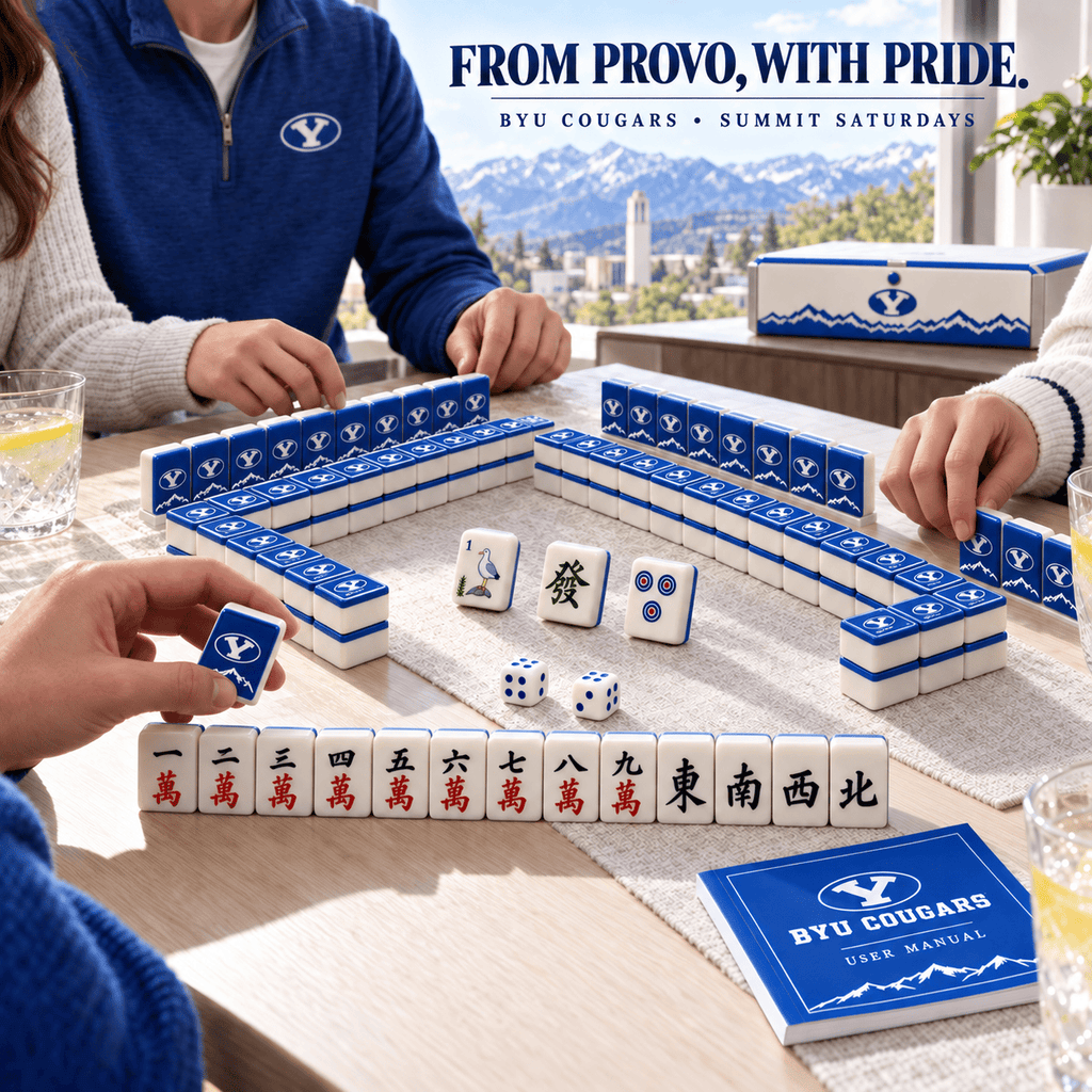 Premium BYU Mahjong Tiles Set TNSM