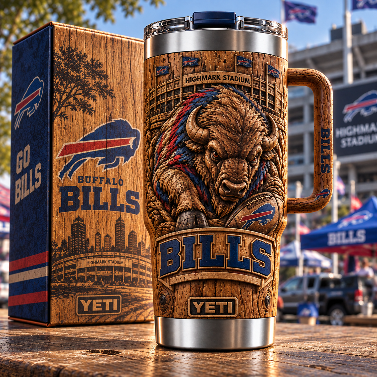 BFBL 40oz Woodgrain Relief Tumbler NTTB