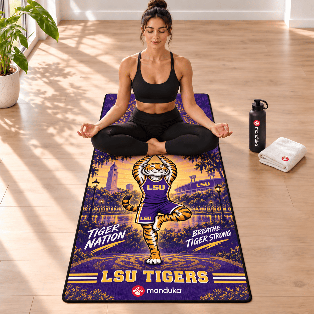 LSU Premium Printed Yoga Mat BMD