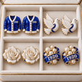 ZPB Sculpted Button Jewelry Set NTKO