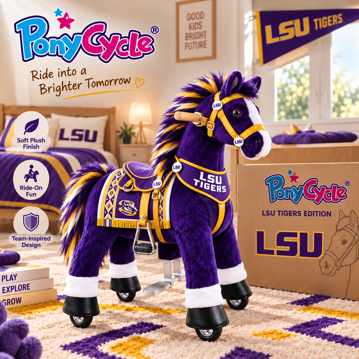 LSU Rideable Horse Toys DNBN