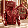 SF49 PREMIUM LEATHER BOMBER JACKET NTNA