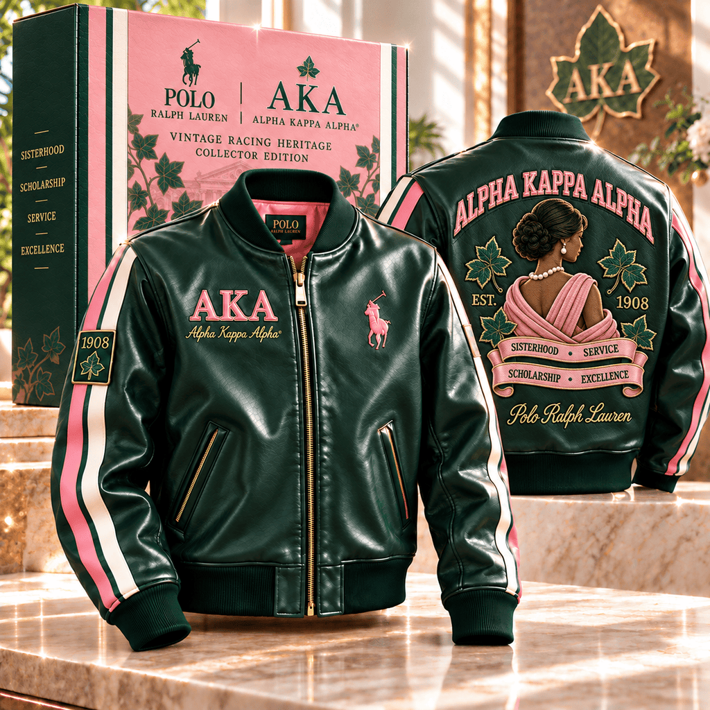 AKA PREMIUM LEATHER BOMBER JACKET NTNA