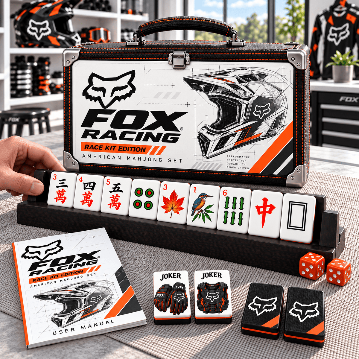 Premium FOX Mahjong Tiles Set PVNA