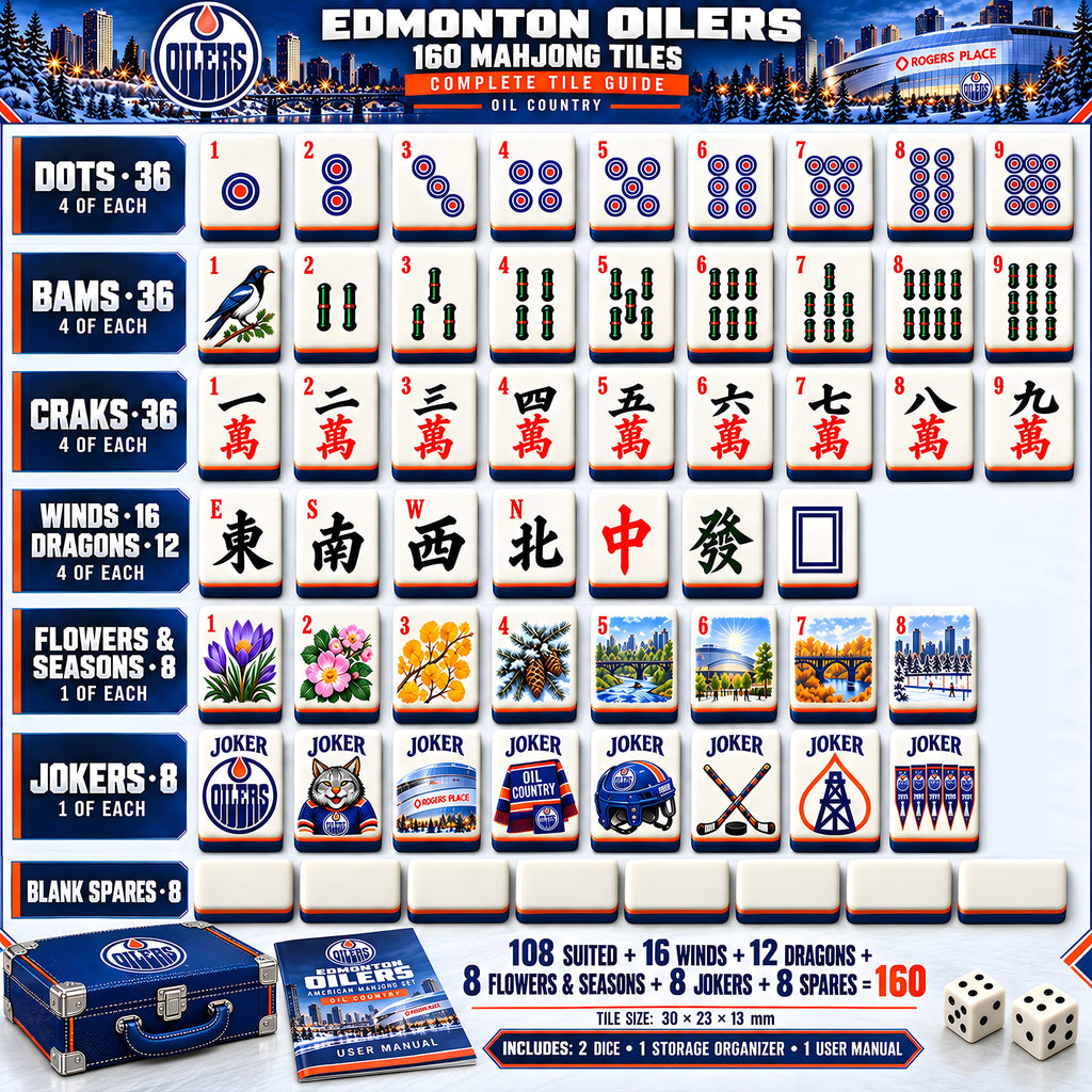 Premium EDO Mahjong Tiles Set PVNA