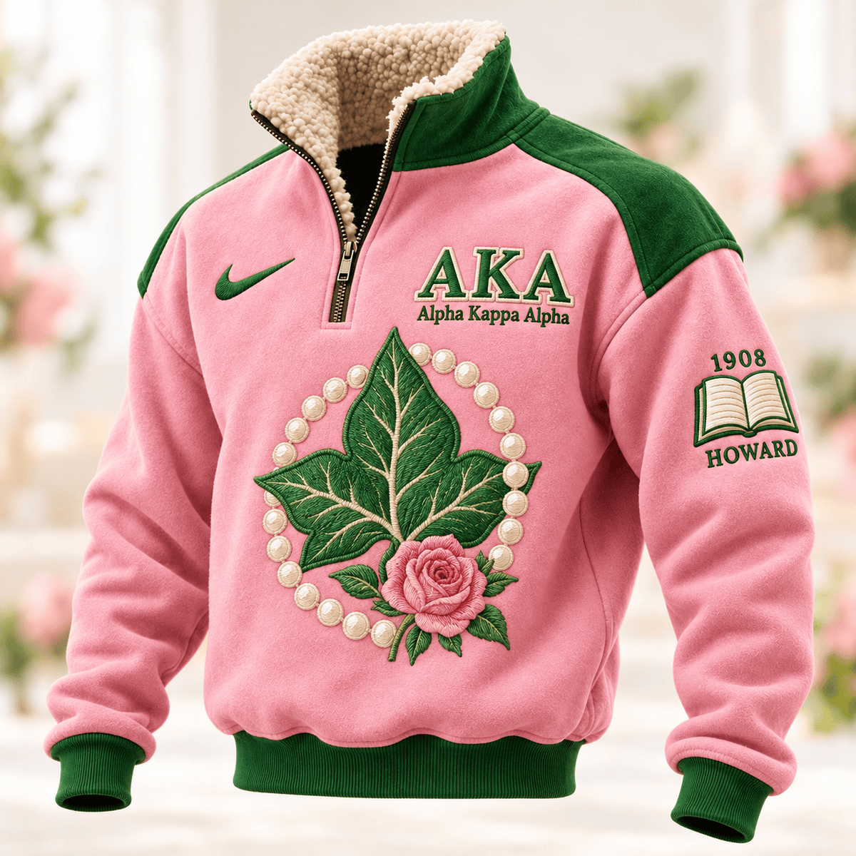 AKA PREMIUM COZY SHERPA COLLAR PULLOVER HQH