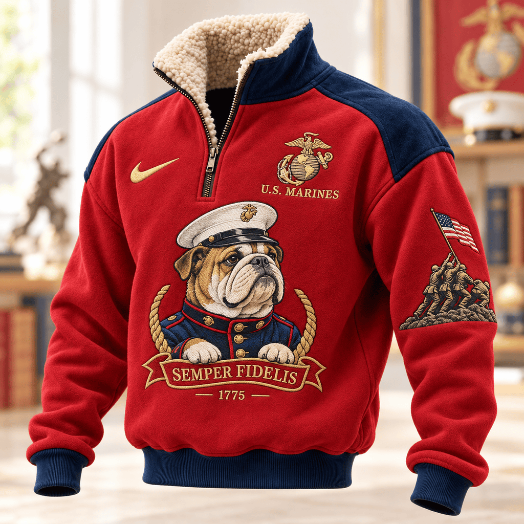 USMC PREMIUM COZY SHERPA COLLAR PULLOVER HQH